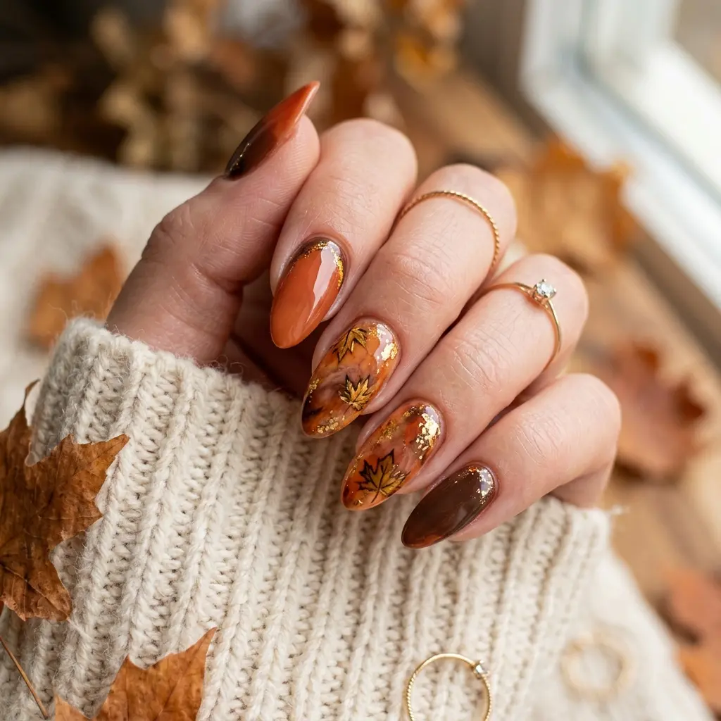 Maple Inspired Nails