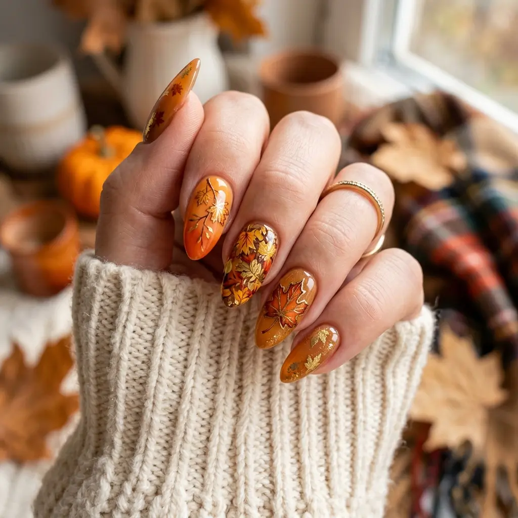 Maple Inspired Nails