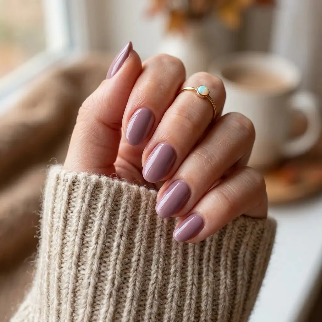 Dusty Mauve Nails