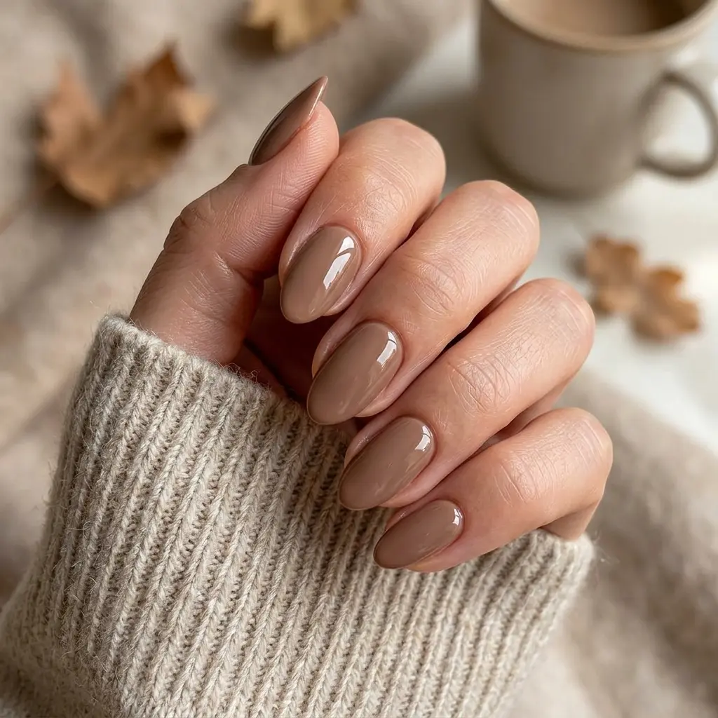 Mocha Brown Nails