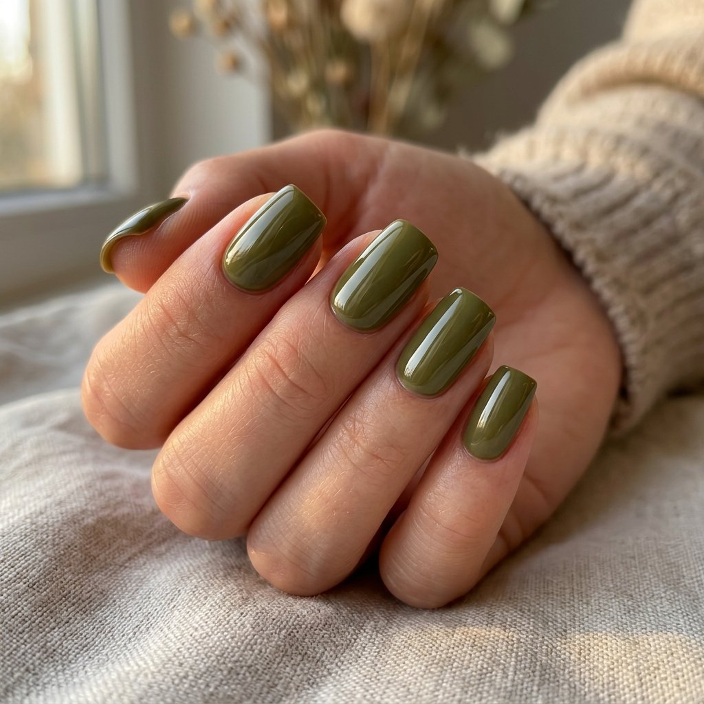 Olive Green with High Shine