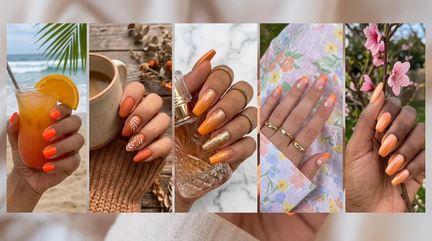 Orange Nails Inspiration
