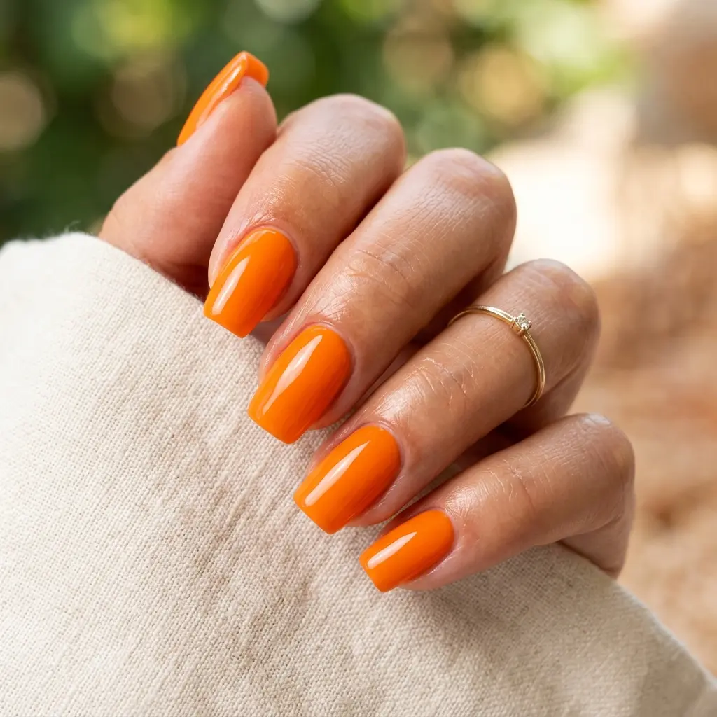 Orange Pop Nails