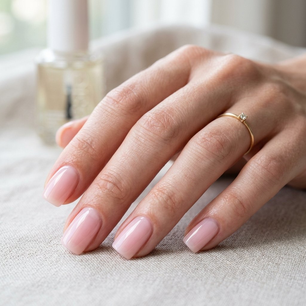 Barely-There Pink with Glossy Sheen