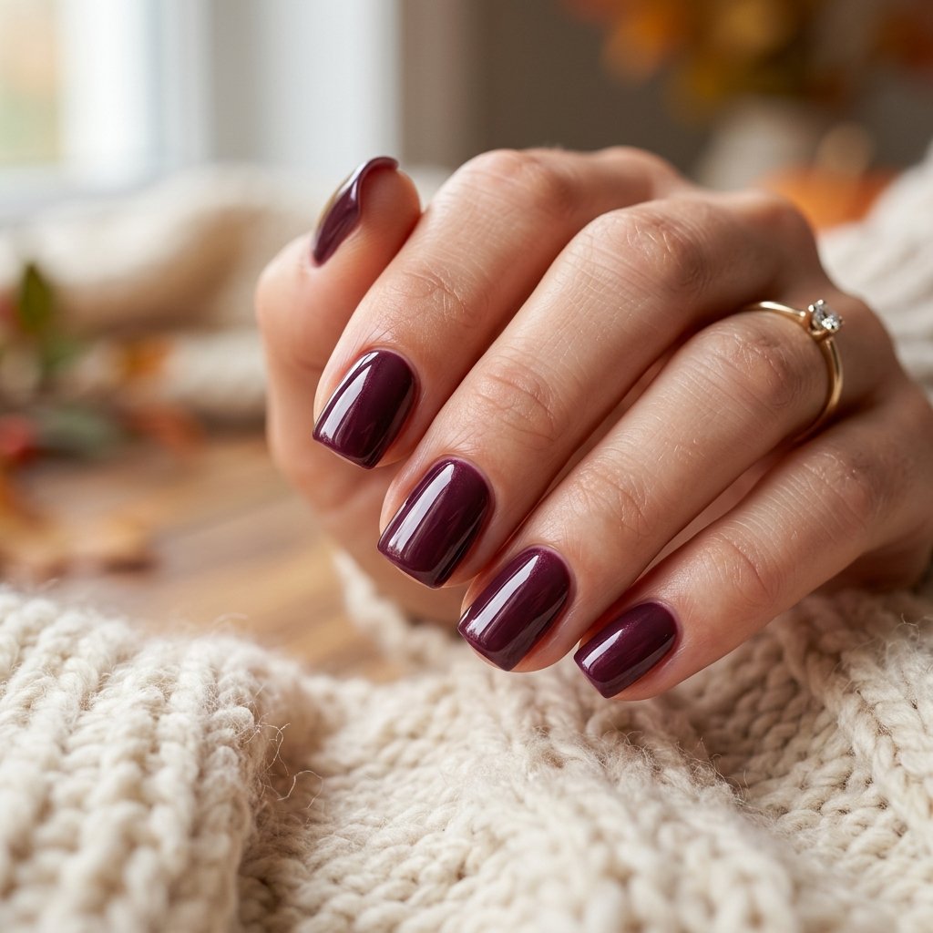 Plum Wine Nails
