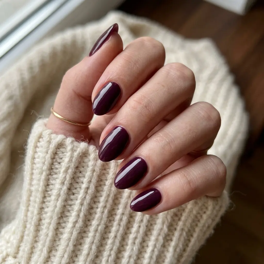 Plum Wine Nails