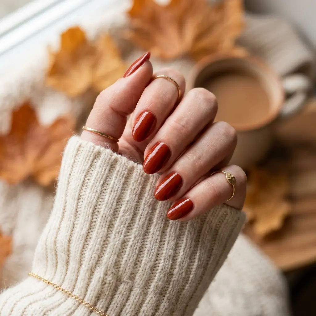 Rust Red Nails