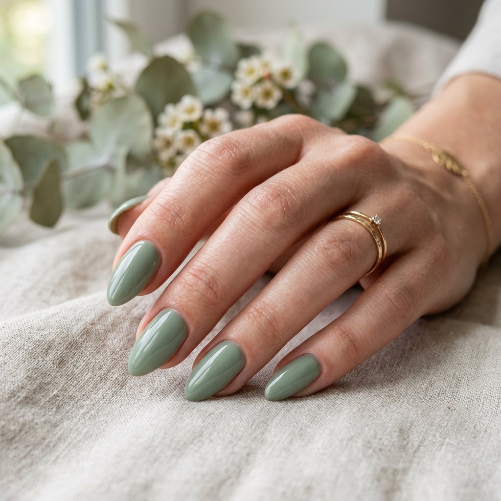 Sage Green Nails