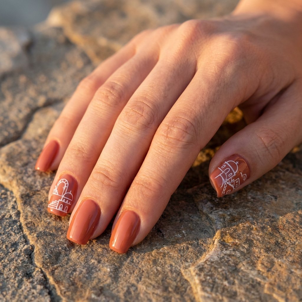 Terracotta Arch and Dome Pattern Nails