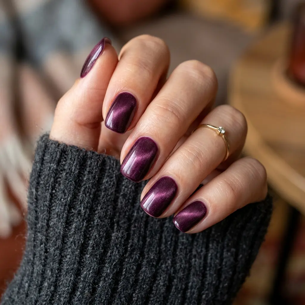 Velvet Plum Nails