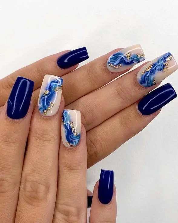 22 Blue Nails Design Ideas You Need to Try for a Chic Manicure 16 Loading...