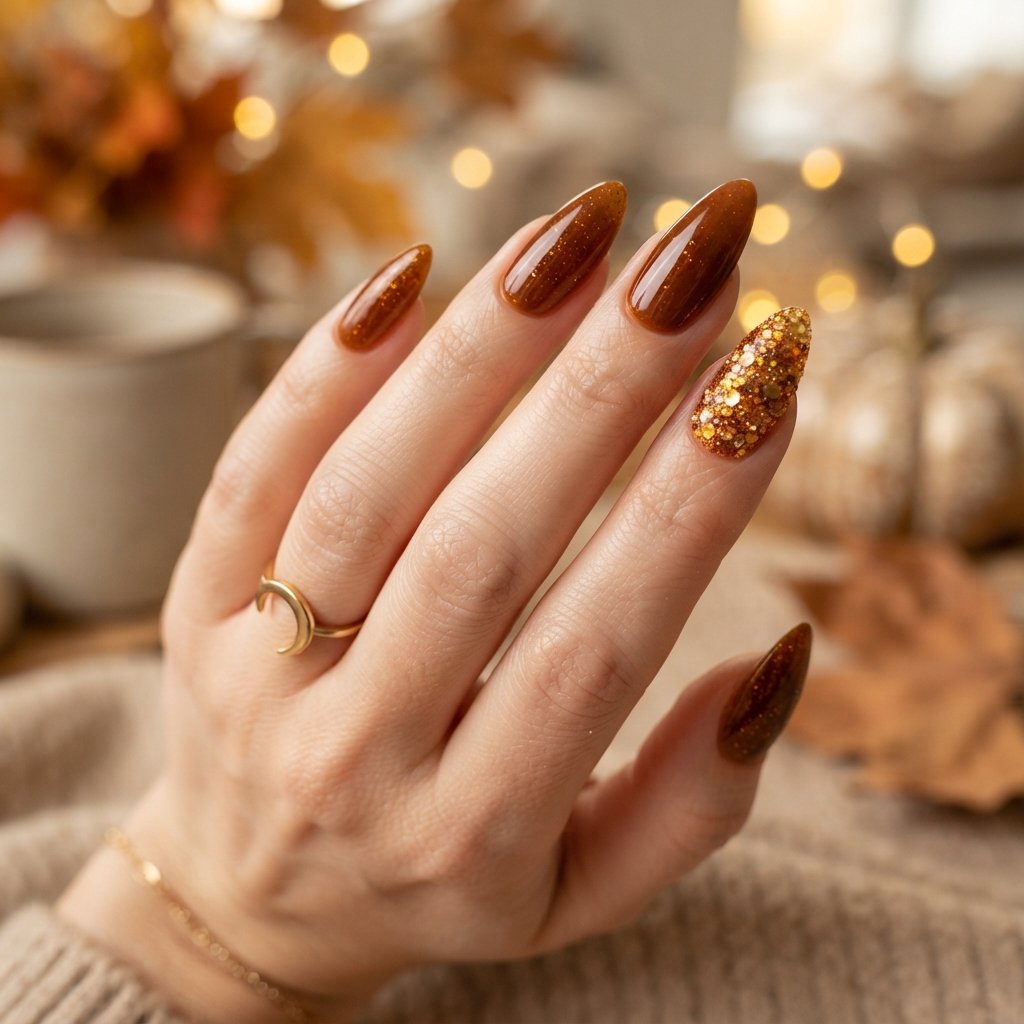 Amber Glitter Acrylic