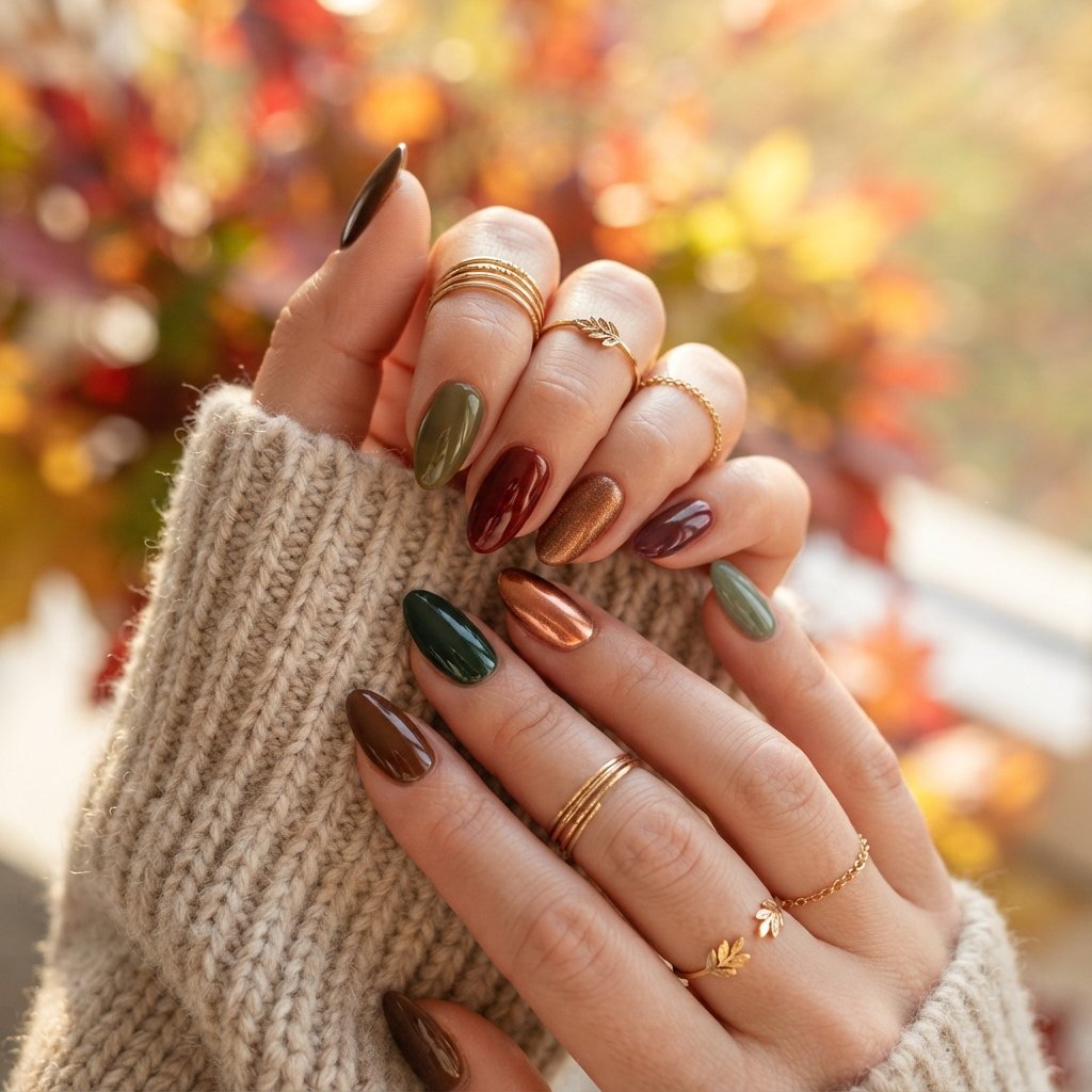 Timeless Autumn Blend Nails