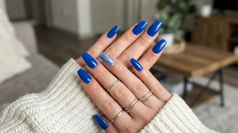 Blue Acrylic Nails