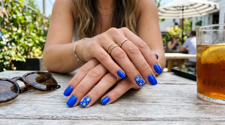 Blue Nails for Summer