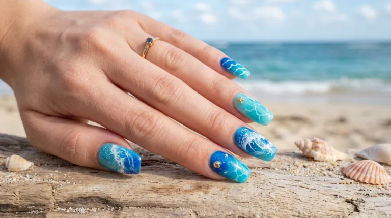 Blue Ocean Nails
