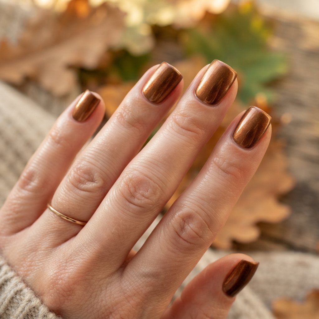  Bronze Metallic Nails