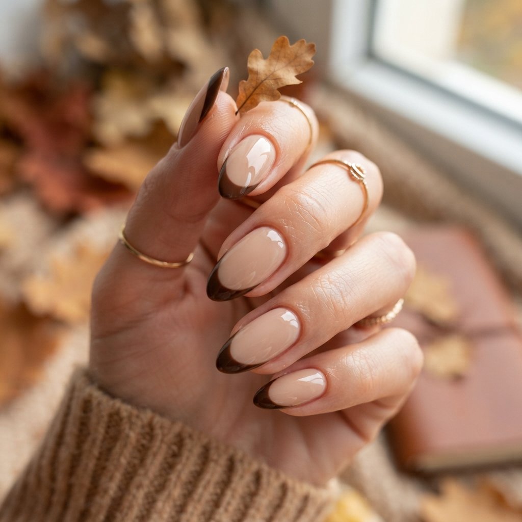 Brown French Tips