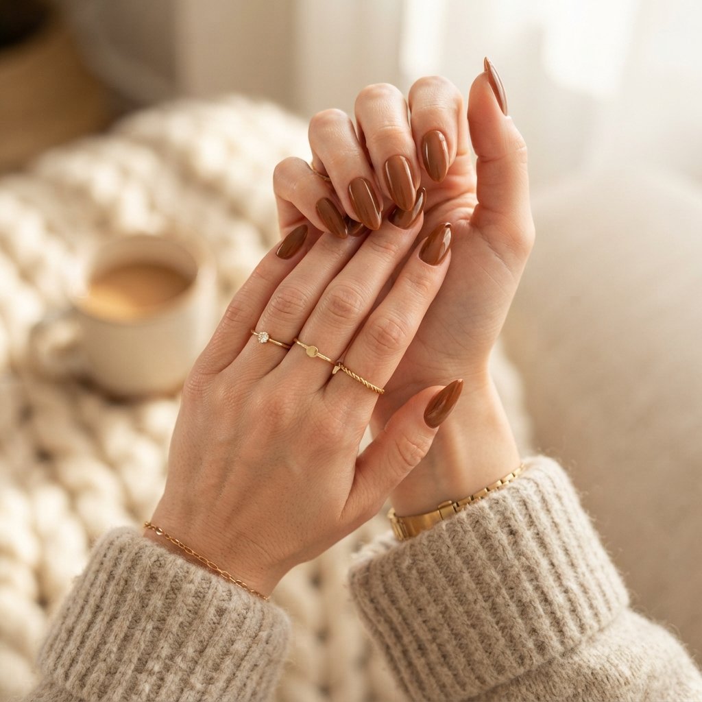 21 September Almond Nails That Make Your Hands Look Elegant 12 Cinnamon Almond Nails