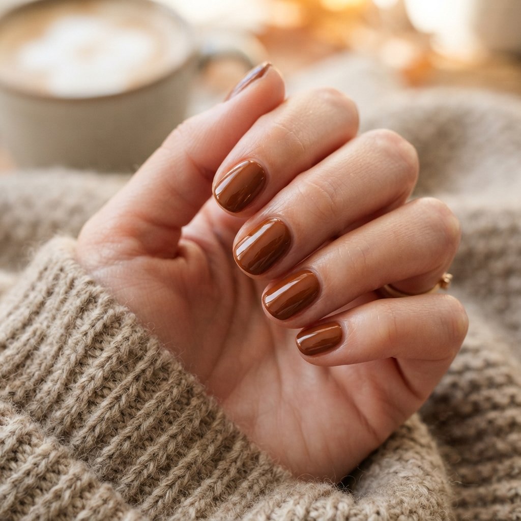  Cinnamon Brown Nails
