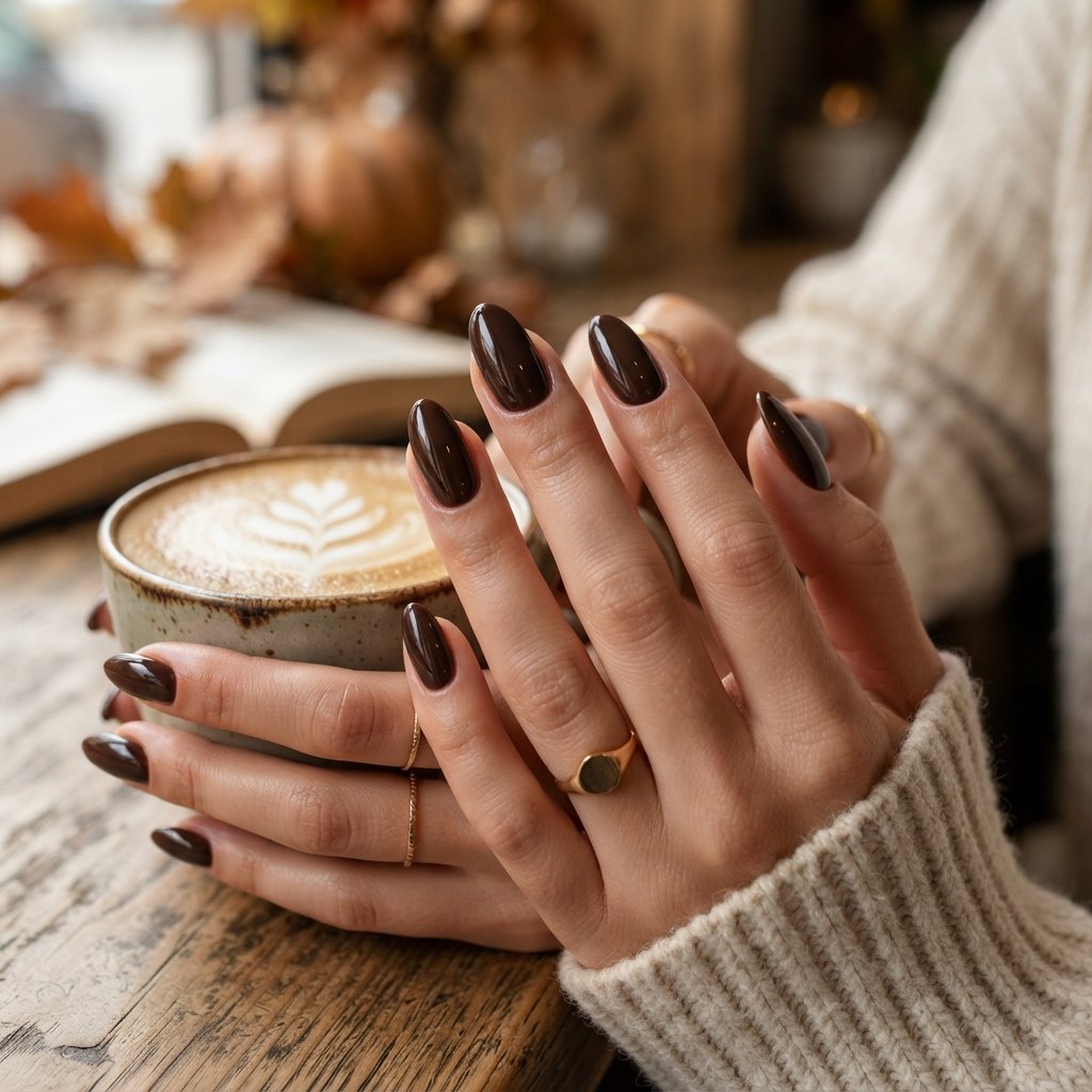 Coffee Bean Nails