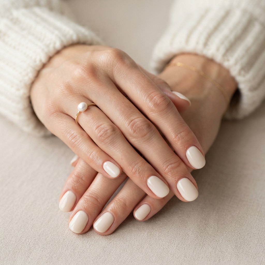 Soft Cream Nails