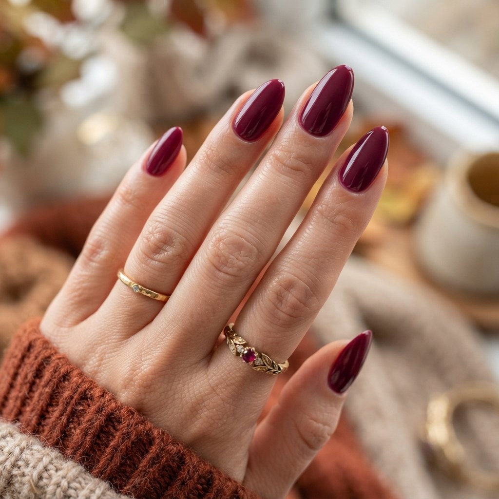 22 Fall Nail Inspiration Ideas You Need to Save Before Your Next Mani 22 Deep Berry Nails