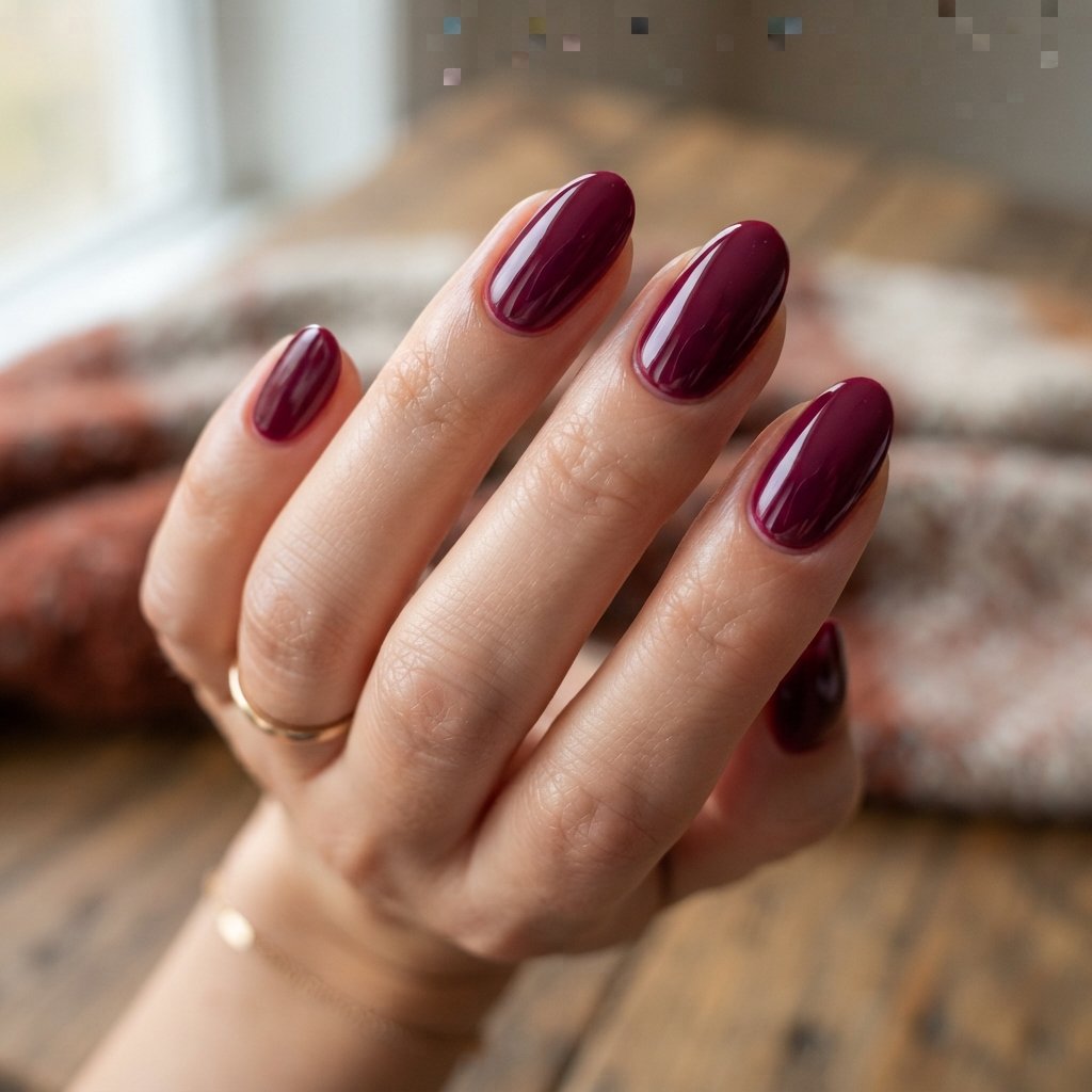 23 Simple Fall Nail Designs That Look Effortlessly Chic 15 Deep Berry Nails
