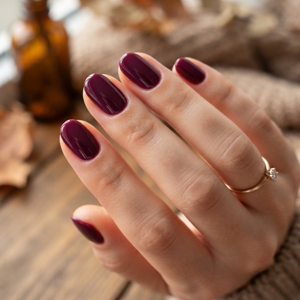  Deep Berry Nails