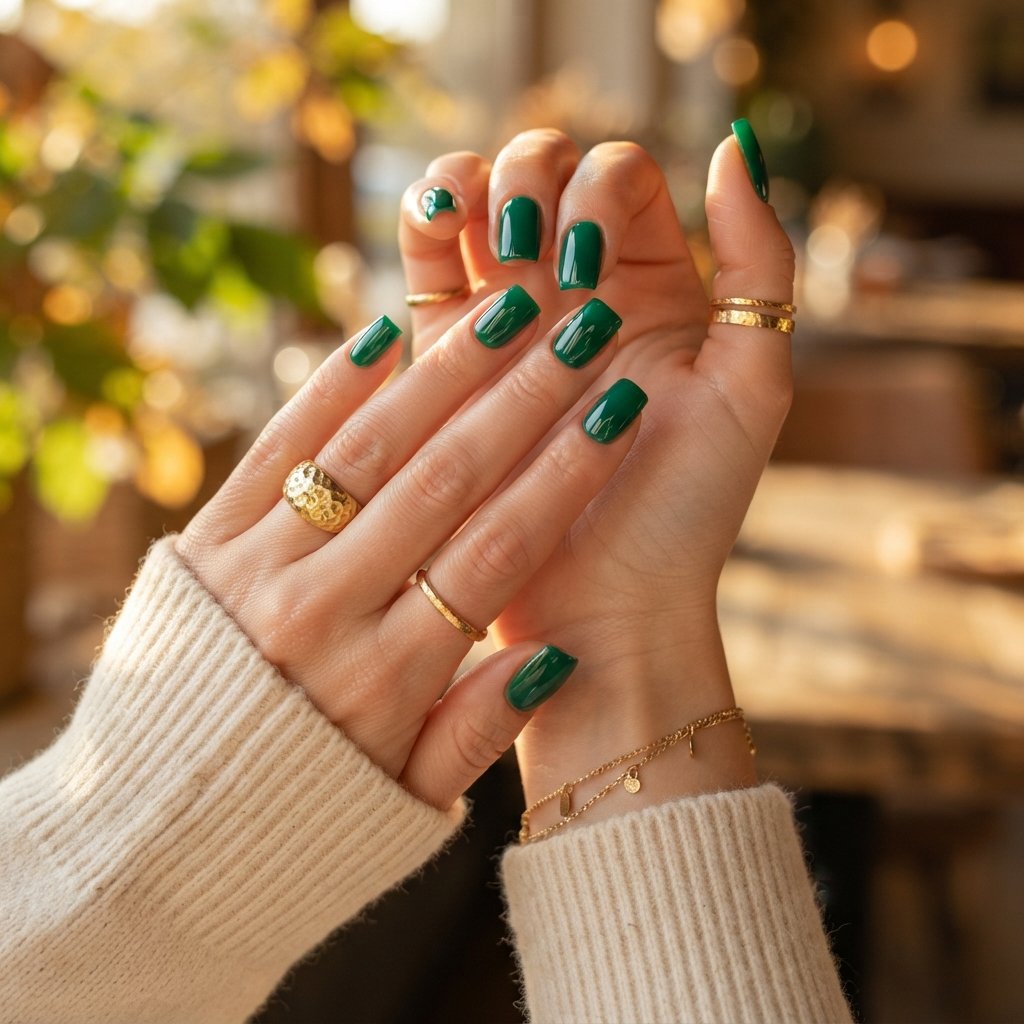 Emerald Square Nails