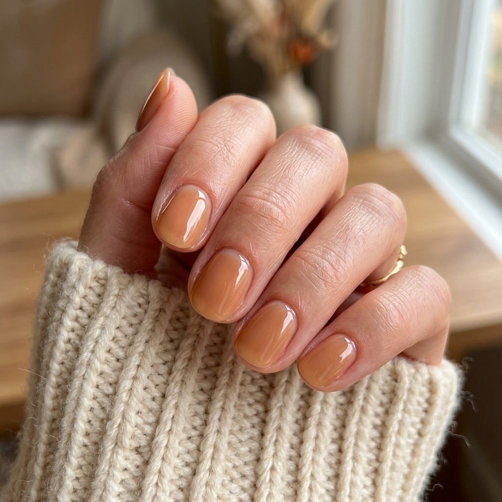 21 Fall Nail Designs You'll Want to Copy This Season 15 Caramel Glazed Nails
