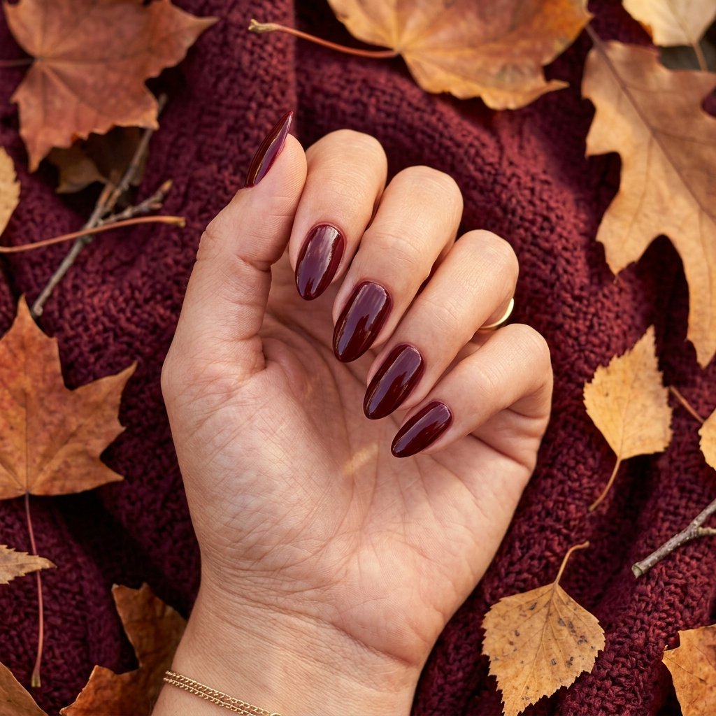 17 Fall Nail Colors That Will Make Your Manicure Look Expensive 11 Dark Cherry