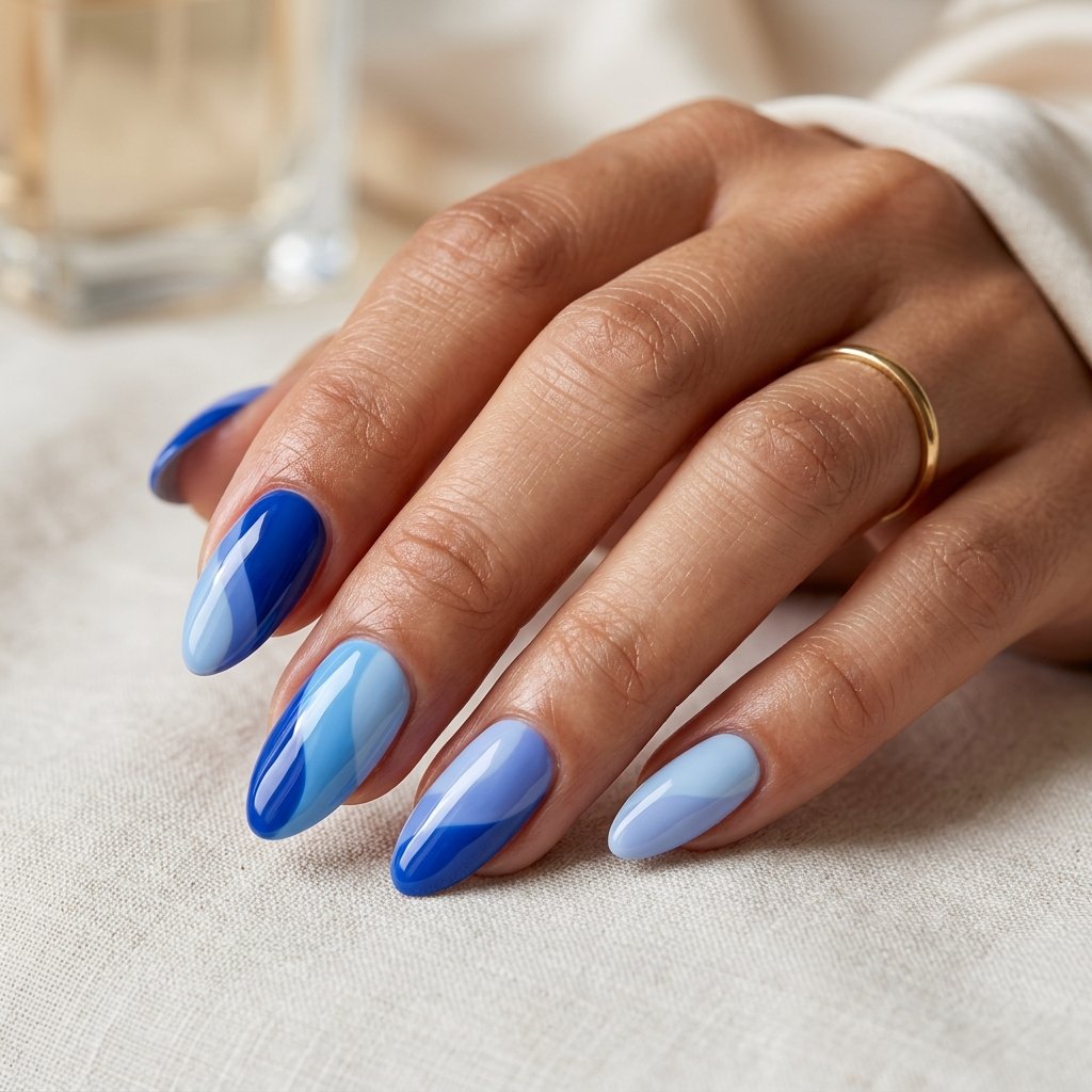 20 Blue Nails 2026 Trends You’ll Want to Copy This Year 17 Blue Color Block Nails