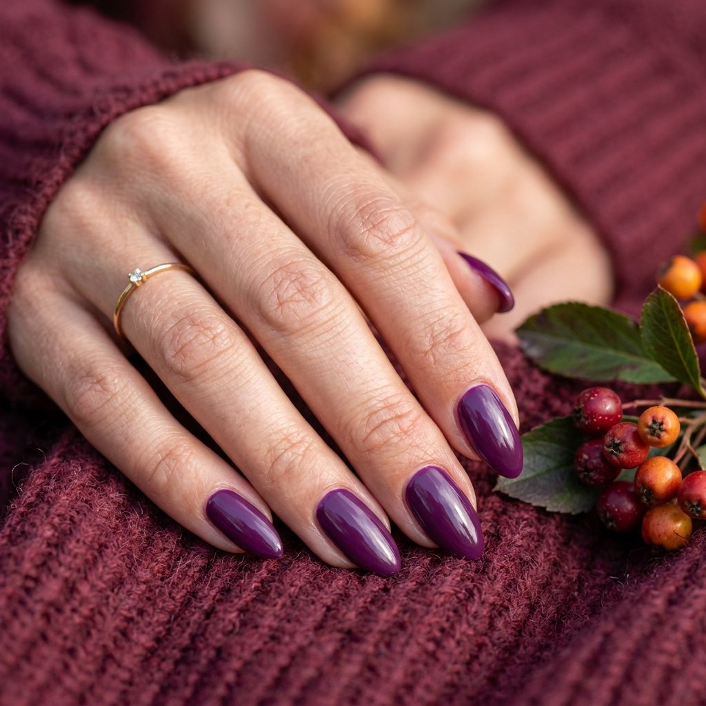 17 Fall Nail Colors That Will Make Your Manicure Look Expensive 8 Plum Purple