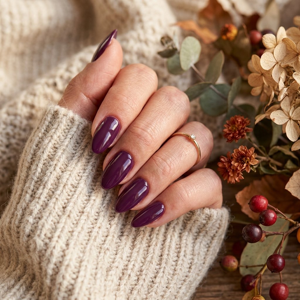 20 Fall Nail Trends Everyone Will Be Copying This Season 16 Plum Purple Finish
