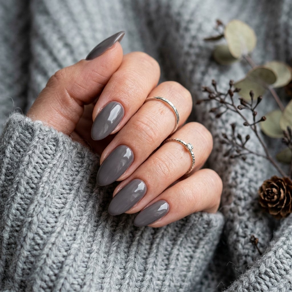 20 Fall Nail Trends Everyone Will Be Copying This Season 12 Smoky Gray Nails