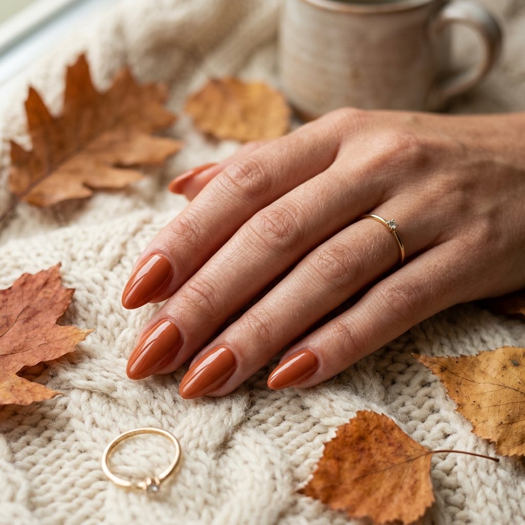 17 Fall Nail Colors That Will Make Your Manicure Look Expensive 15 Terracotta