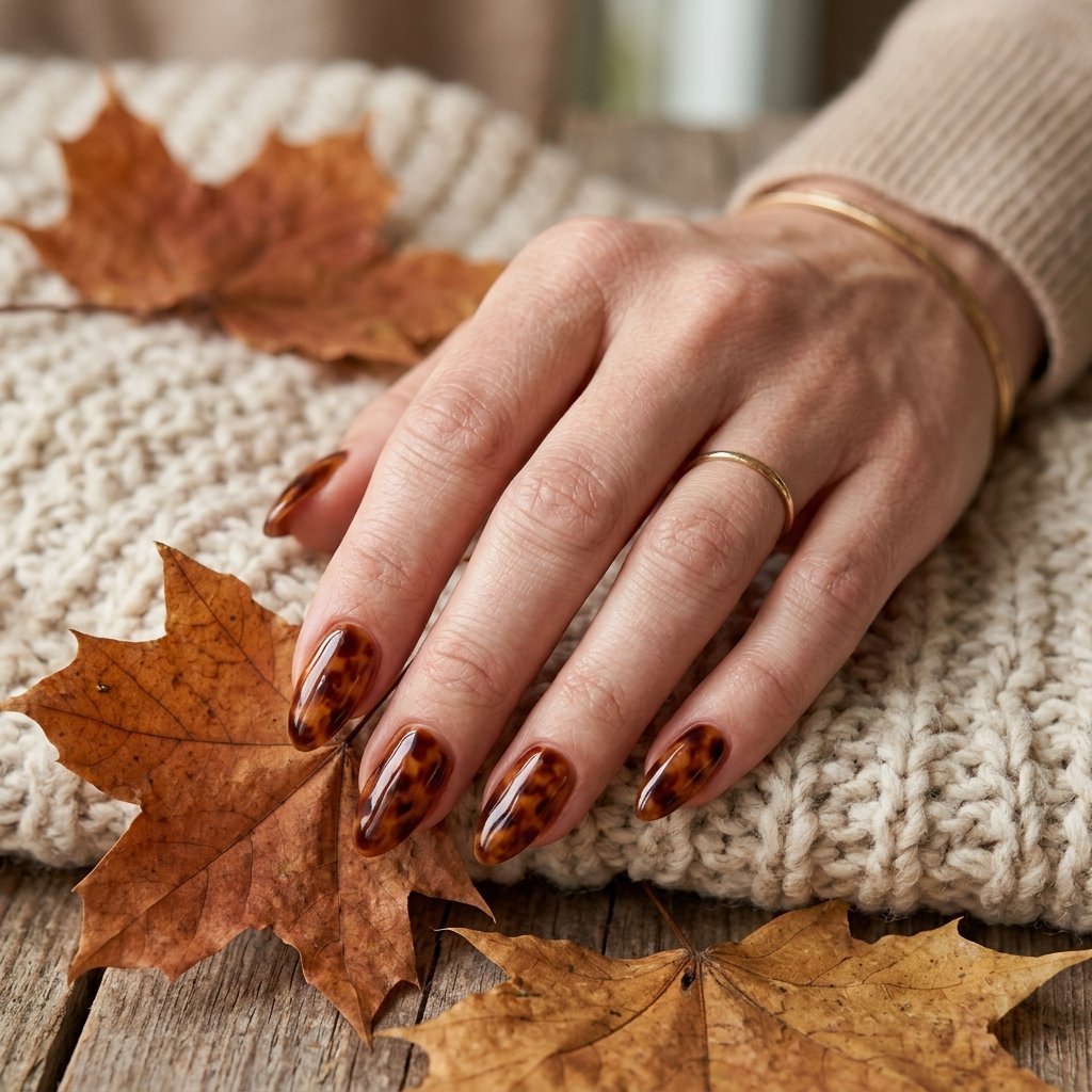 20 Fall Nail Trends Everyone Will Be Copying This Season 17 Tortoiseshell Details