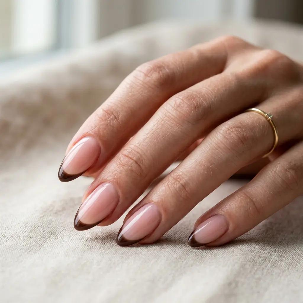 18 Fall Nail Art Ideas That Will Upgrade Your Manicure Instantly 10 Espresso French Tips