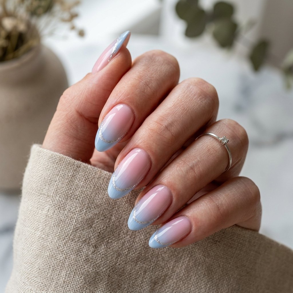 20 Blue Nails 2026 Trends You’ll Want to Copy This Year 15 Blue Ombre French Tips