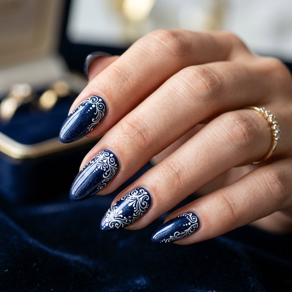 20 Blue Nails 2026 Trends You’ll Want to Copy This Year 7 Midnight Blue Art Nails
