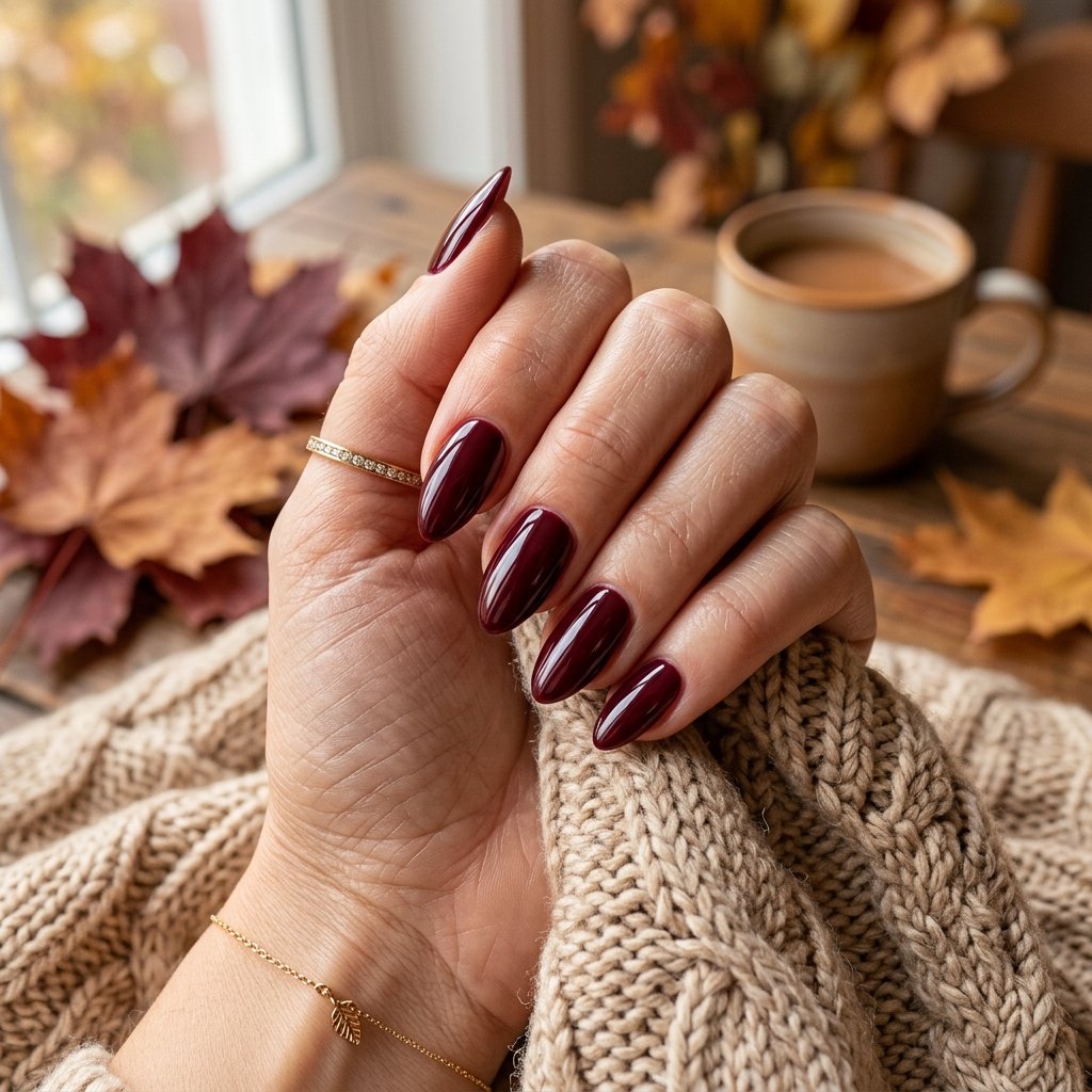 17 Fall Nail Colors That Will Make Your Manicure Look Expensive 2 Deep Burgundy