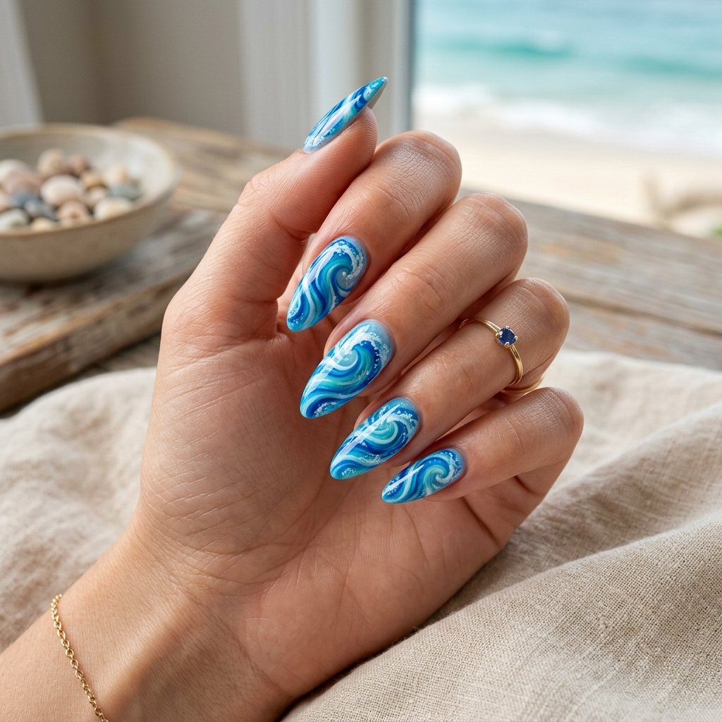 20 Blue Nails 2026 Trends You’ll Want to Copy This Year 8 Blue Wave Nails