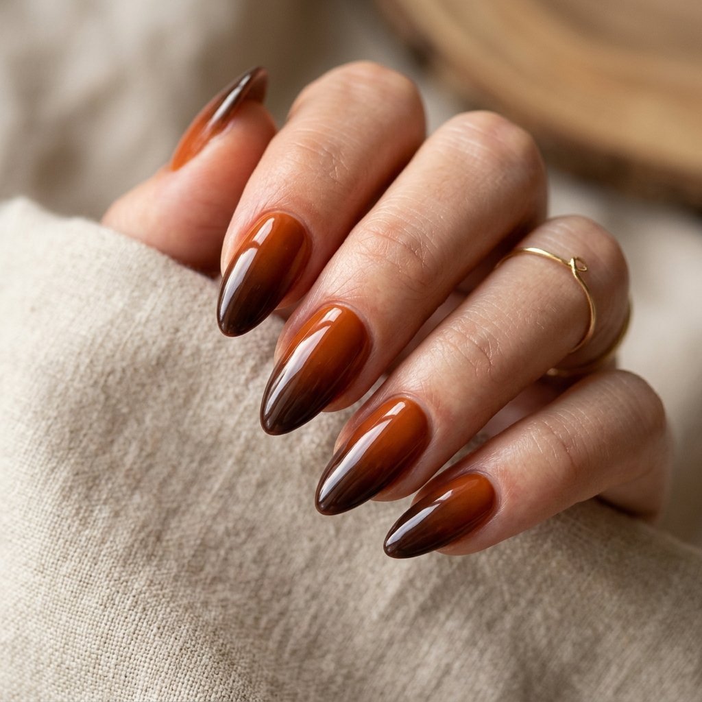21 Fall Nail Designs You'll Want to Copy This Season 12 Rust Ombre Nails