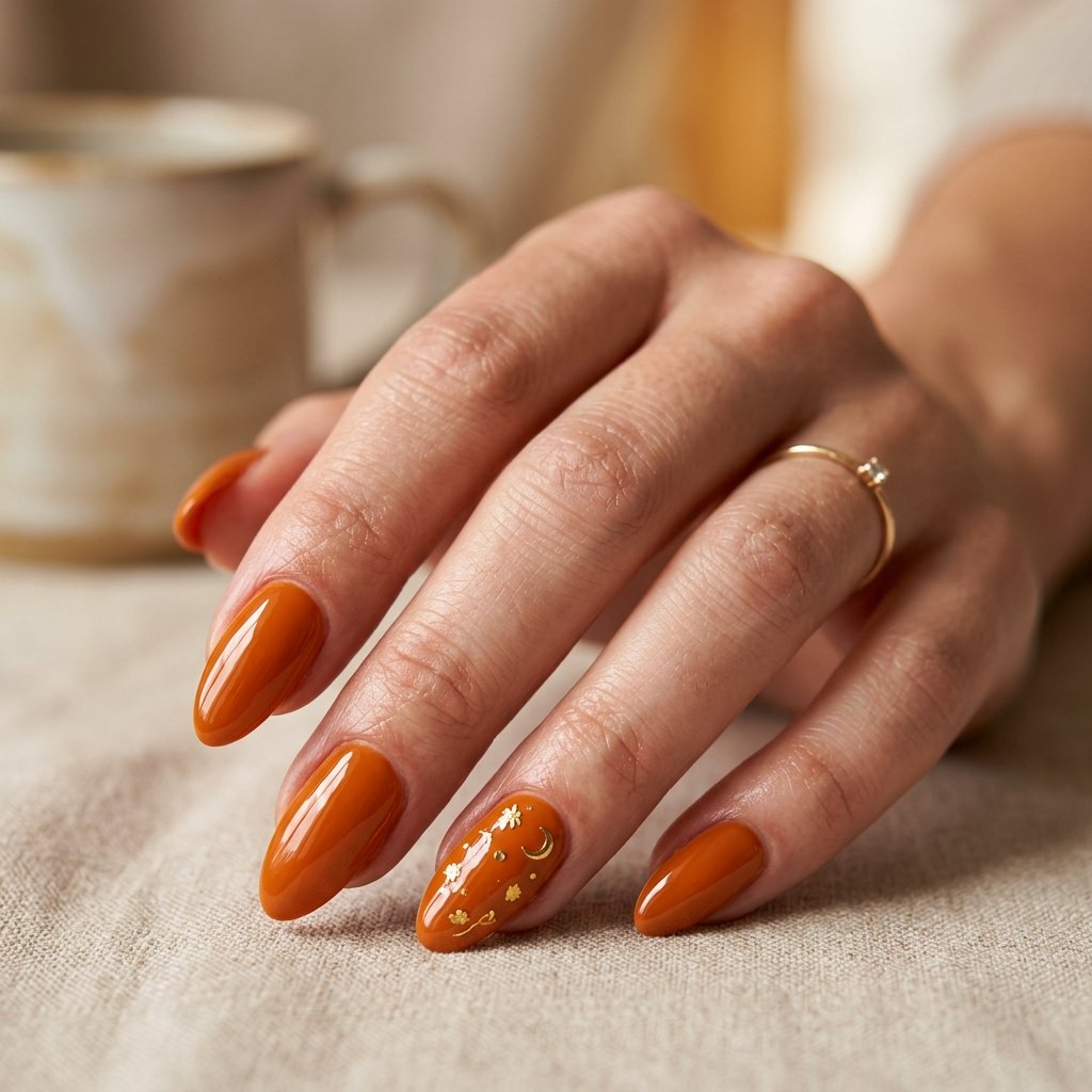 21 Fall Nail Designs You'll Want to Copy This Season 19 Pumpkin Spice Nails