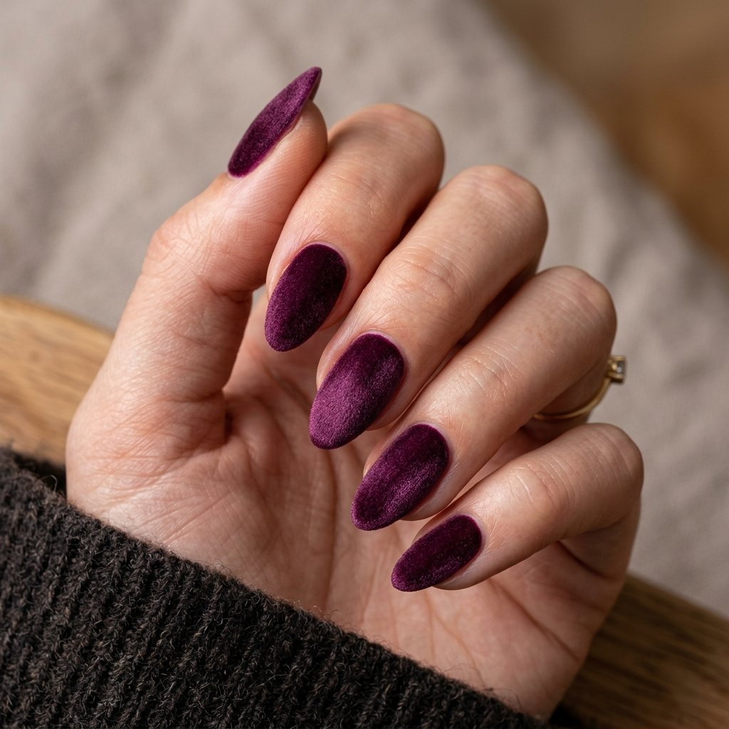 21 Fall Nail Designs You'll Want to Copy This Season 21 Velvet Plum Nails