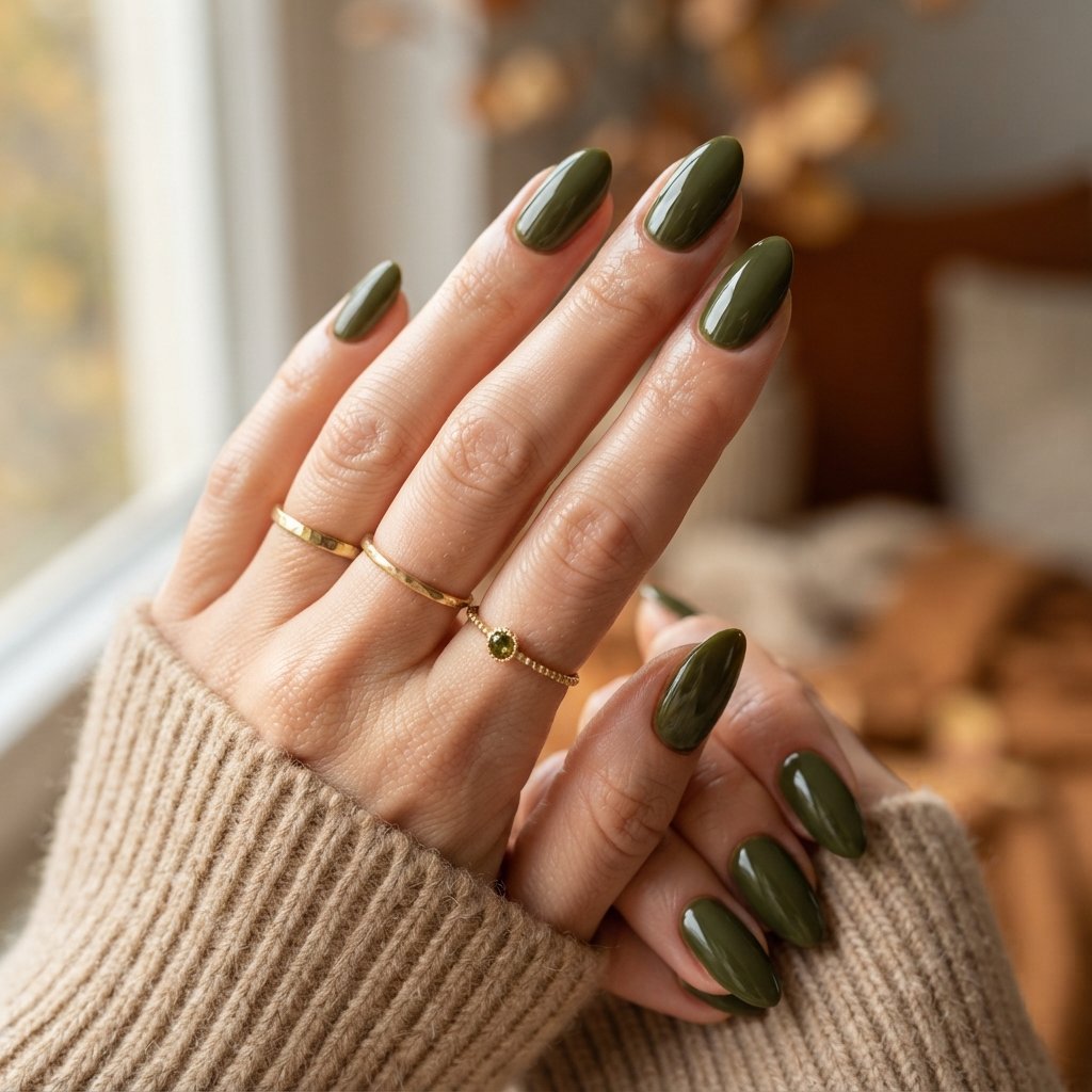 Glossy Olive Green