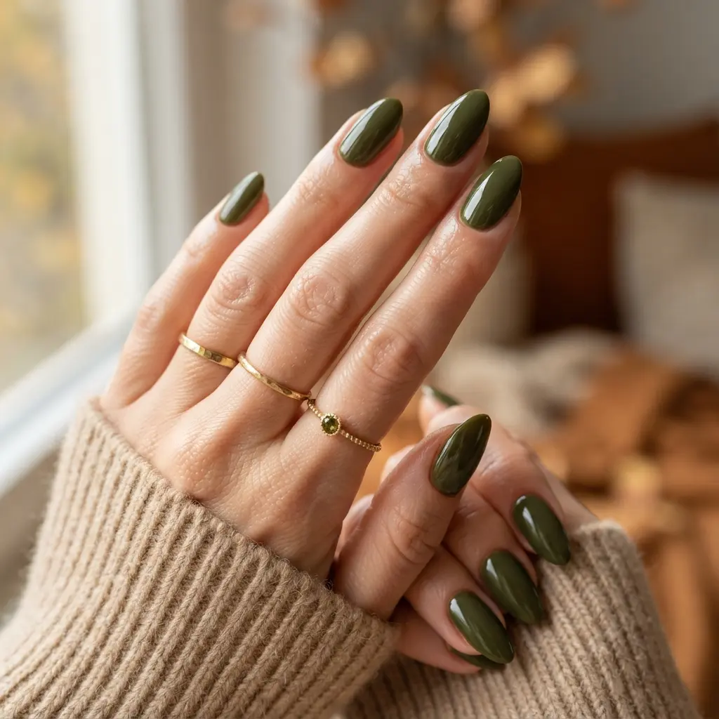 Glossy Olive Green