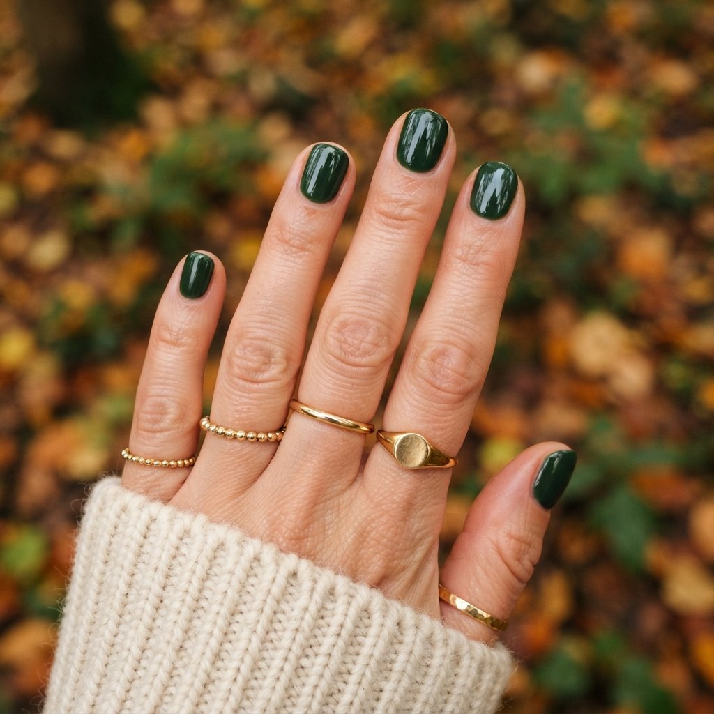  Forest Green Nails