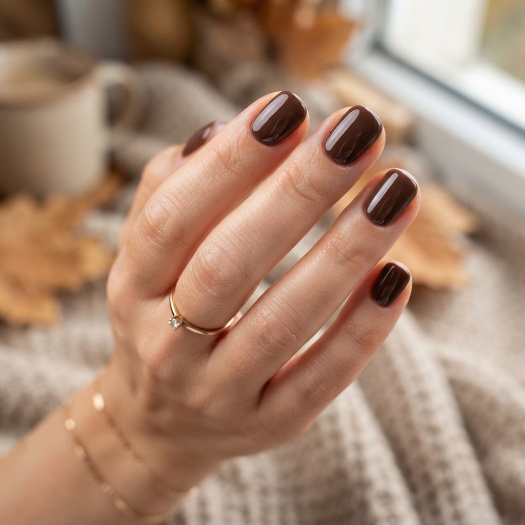  Glossy Cocoa Nails
